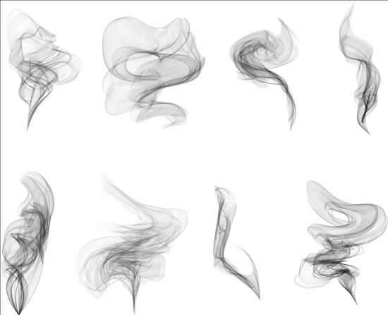 550x446 Realistic Smoke Illustration Vector Set Free Download