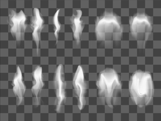 550x413 Realistic Smoke Illustration Vector Set Free Download