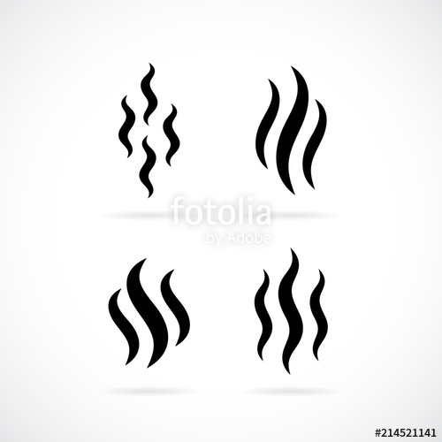 500x500 Hot Smoke Vector Icon Stock Image And Royalty Free Vector