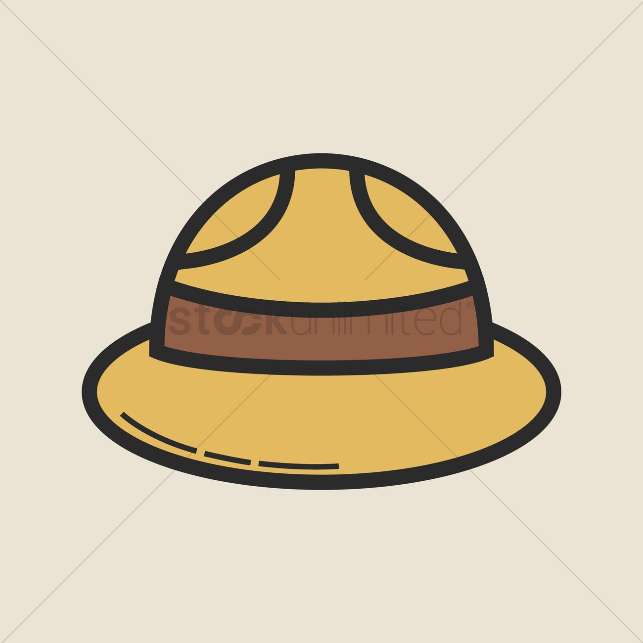 1300x1300 Mounties Hat Vector Image