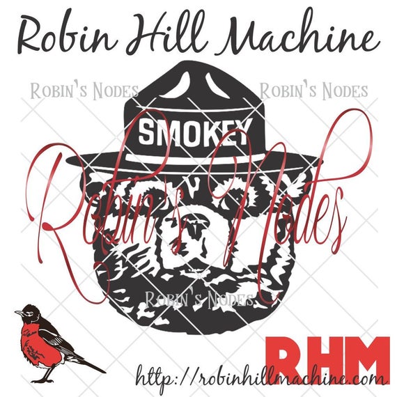 570x570 Smokey The Bear Detailed Vector For Laser And Etsy