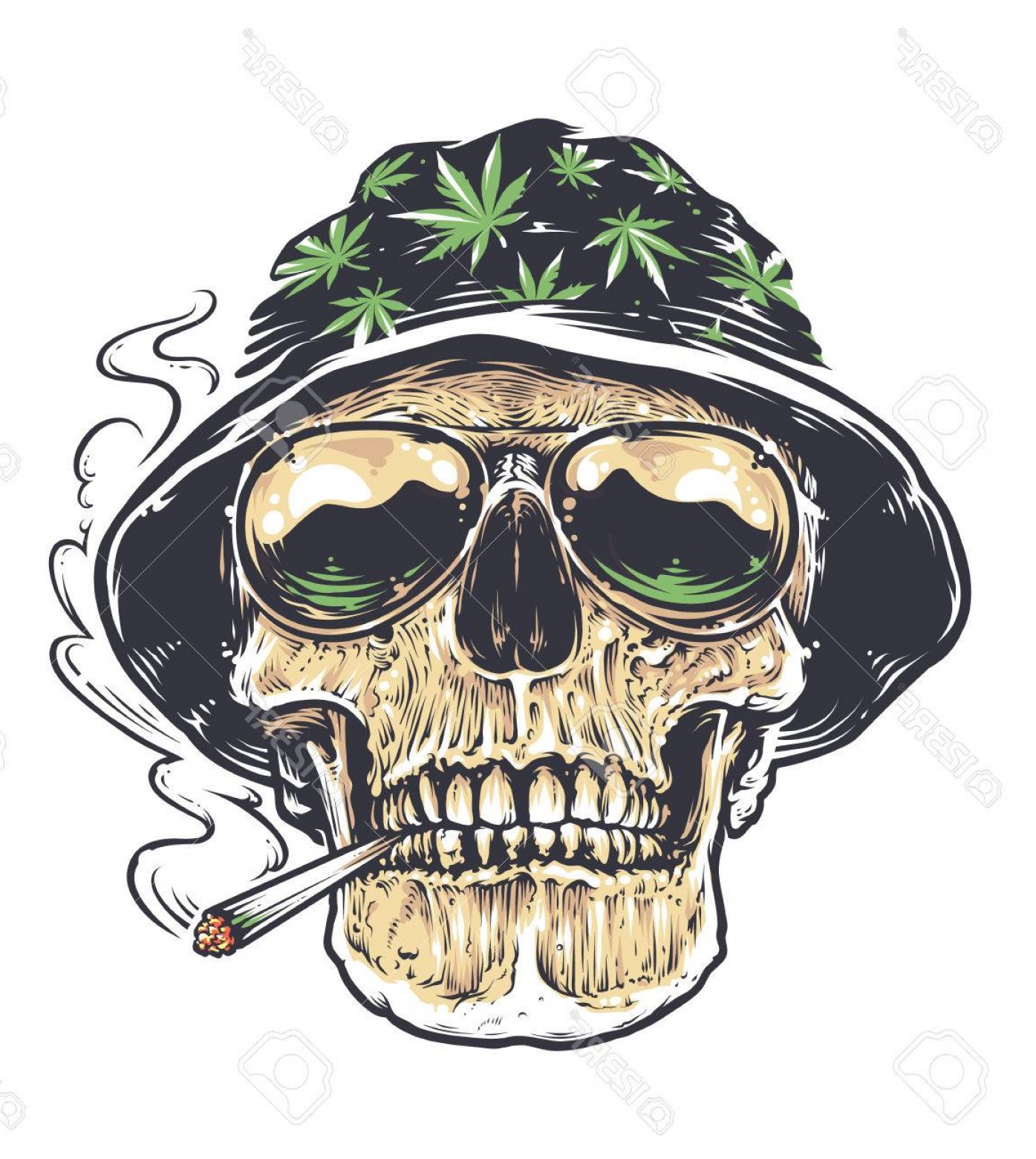 1395x1560 Photostock Vector Rastaman Skull Vector Art Skull In Hat