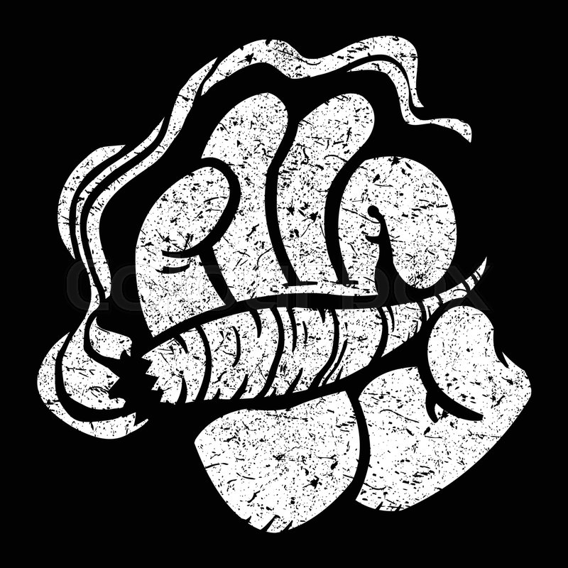 800x800 Cartoon Hand Holding Smoking Marijuana Stock Vector Colourbox