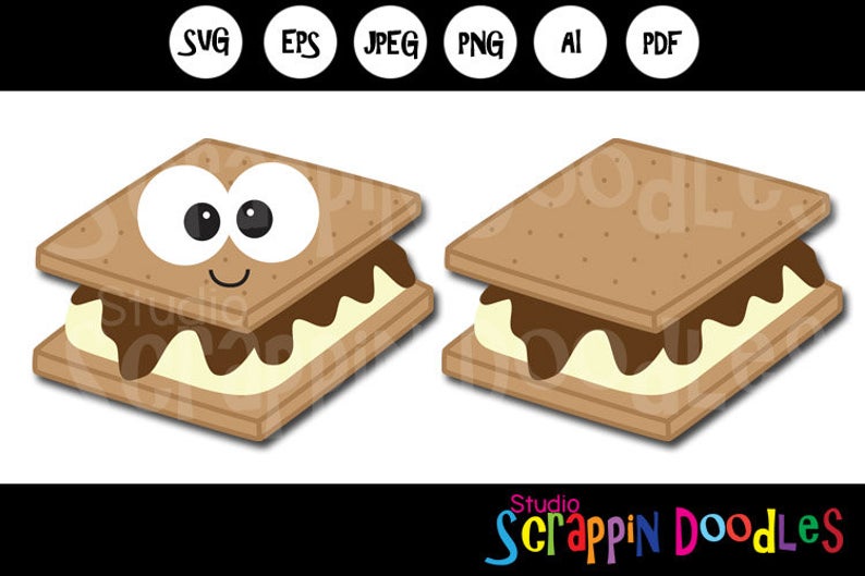 Cute Smores Vector Image Etsy 794x529 Cute Smores Vector Image Etsy