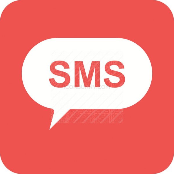 600x600 Sms Bubble Flat Round Corner Icon