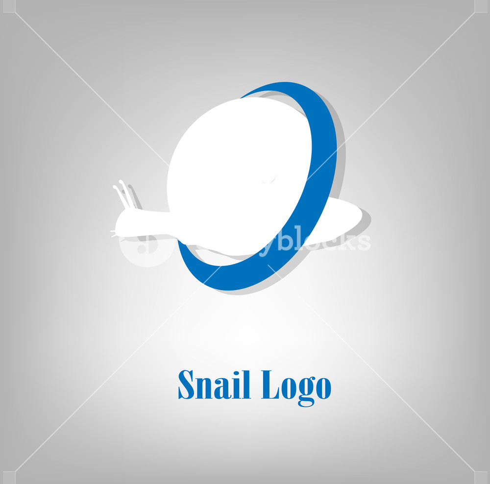 1000x988 Snail Logo Vector Illustration Royalty Free Stock Image