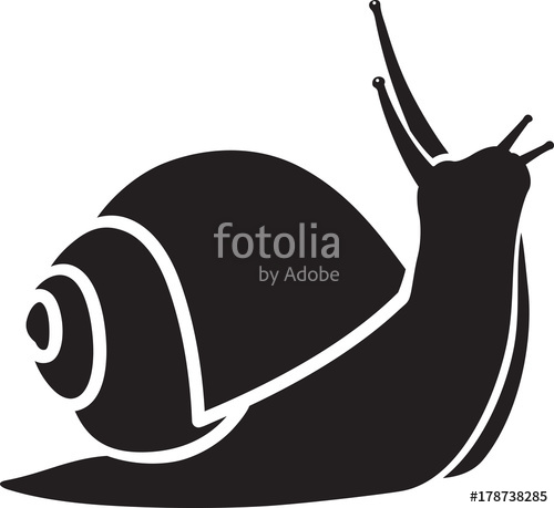 500x459 Snail Simple Symbol Vector Stock Image And Royalty Free Vector