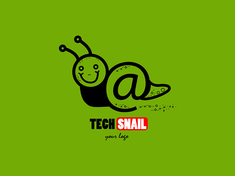 800x600 Technology Logo Snail Icon Your Logo Name