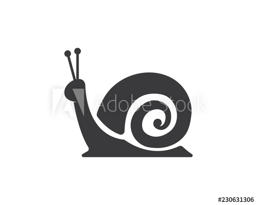 500x400 Snail Logo Vector Icon Illustration Design