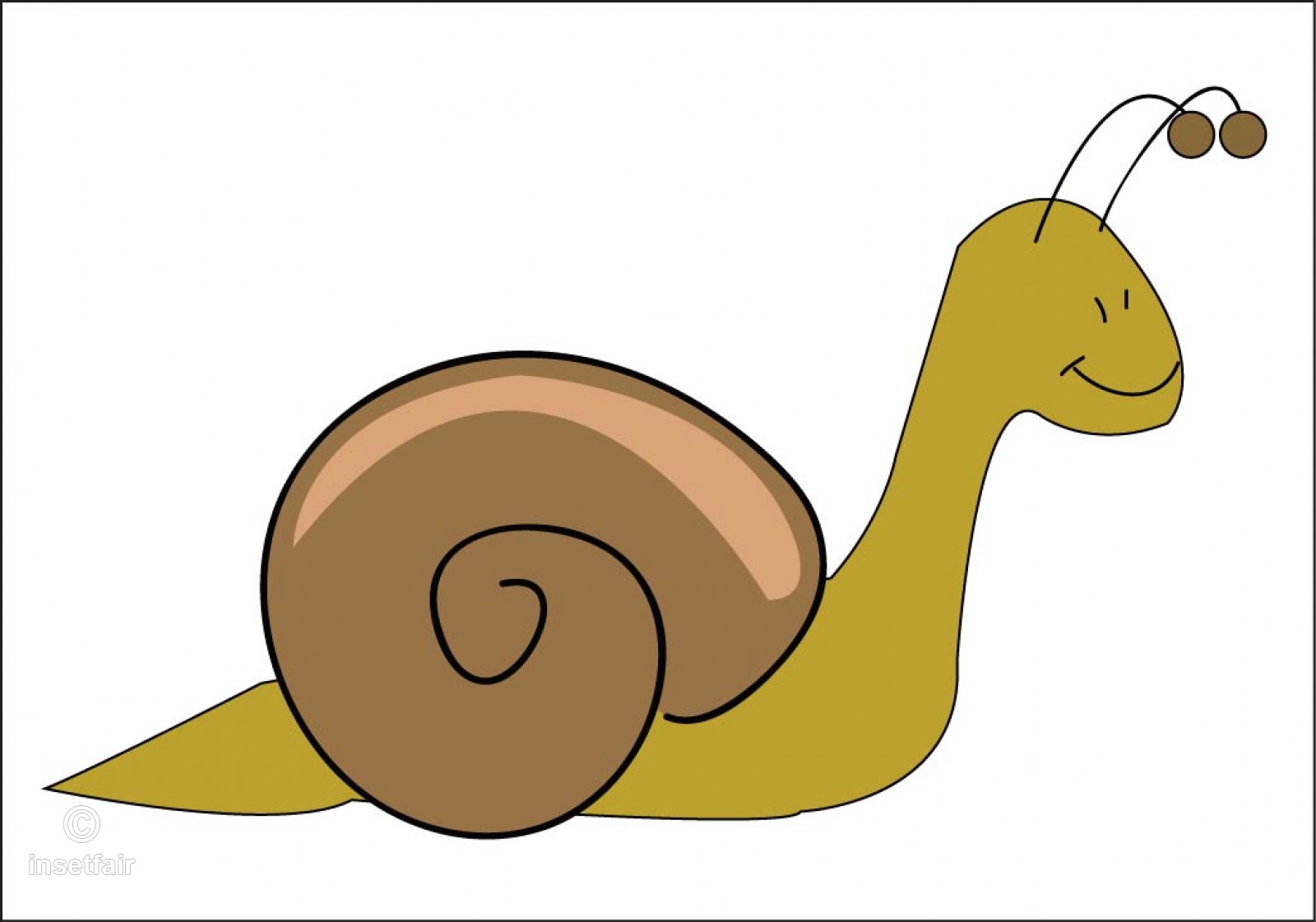 1600x1121 Snail Clipart Vector Illustration