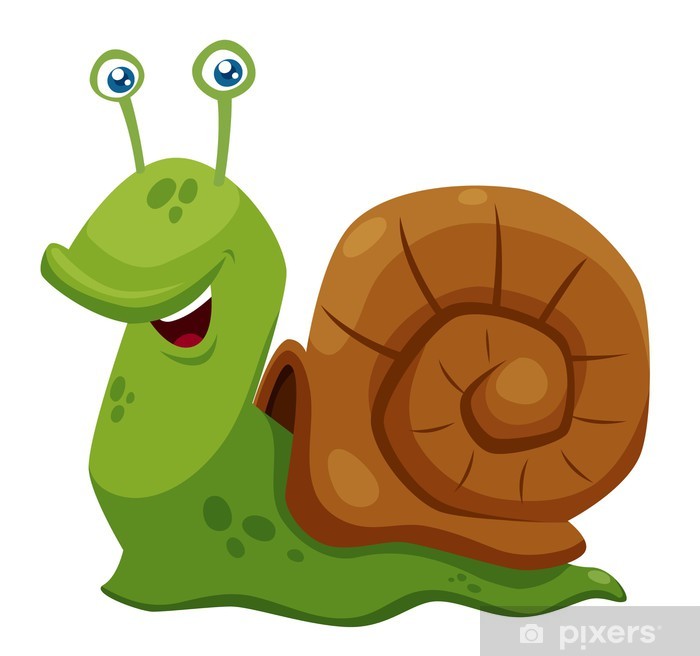 700x656 Illustration Of Cartoon Snail Vector Wall Mural