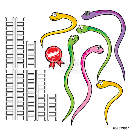 Snake And Ladder Vector at Vectorified.com | Collection of Snake And ...