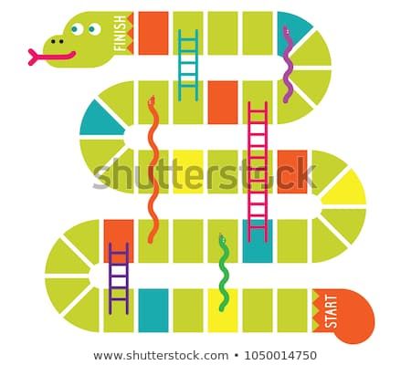 450x400 Snakes And Ladders Game Board Vector Posters In Board