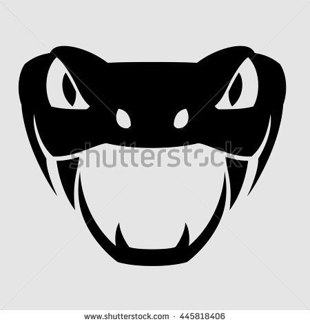 450x470 Snake Head Silhouette