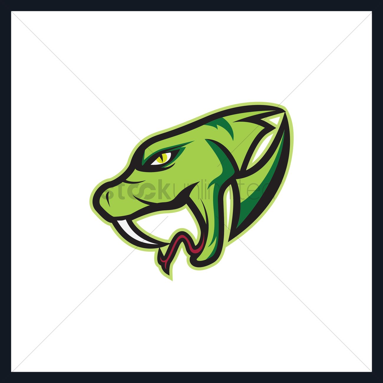 Snake Head Vector Image 1300x1300 Snake Head Vector Image
