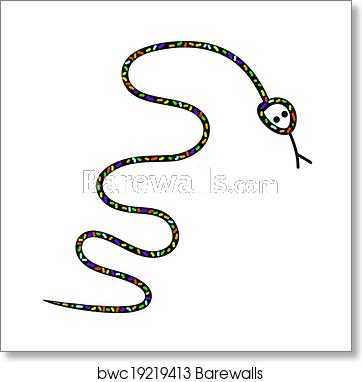 362x382 Snake Silhouette Vector, Art Print Barewalls Posters Prints