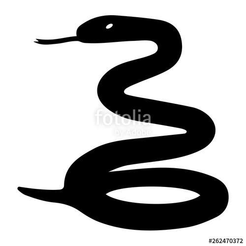 Snake Silhouette Vector at Vectorified.com | Collection of Snake ...