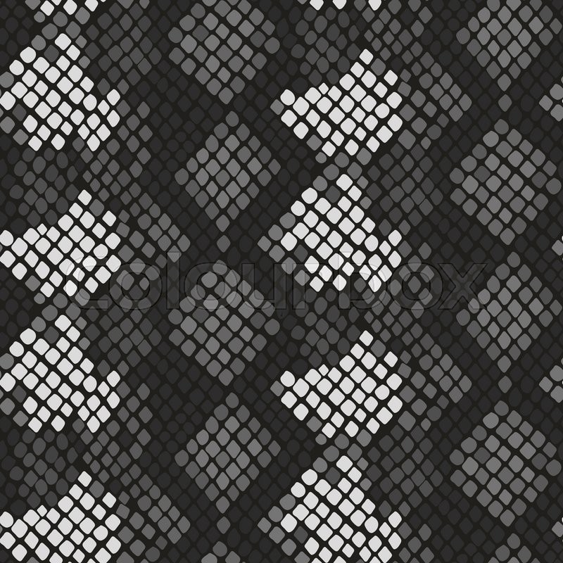 800x800 Snake Skin Seamless Vector Texture Stock Vector Colourbox