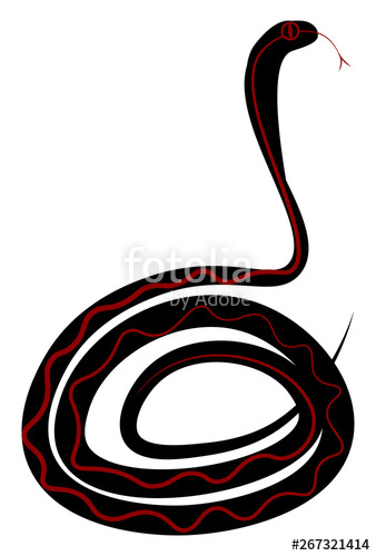 338x500 Painting Of A Happy Green Slithering Snake With A Forked Tongue