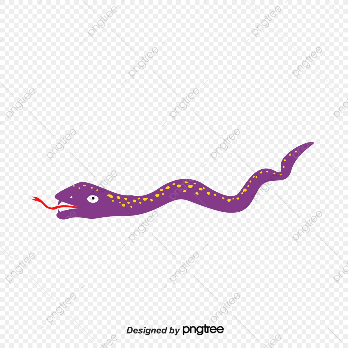 1200x1200 A Snake With Purple Tongue And Yellow Spots Crawling, Animal
