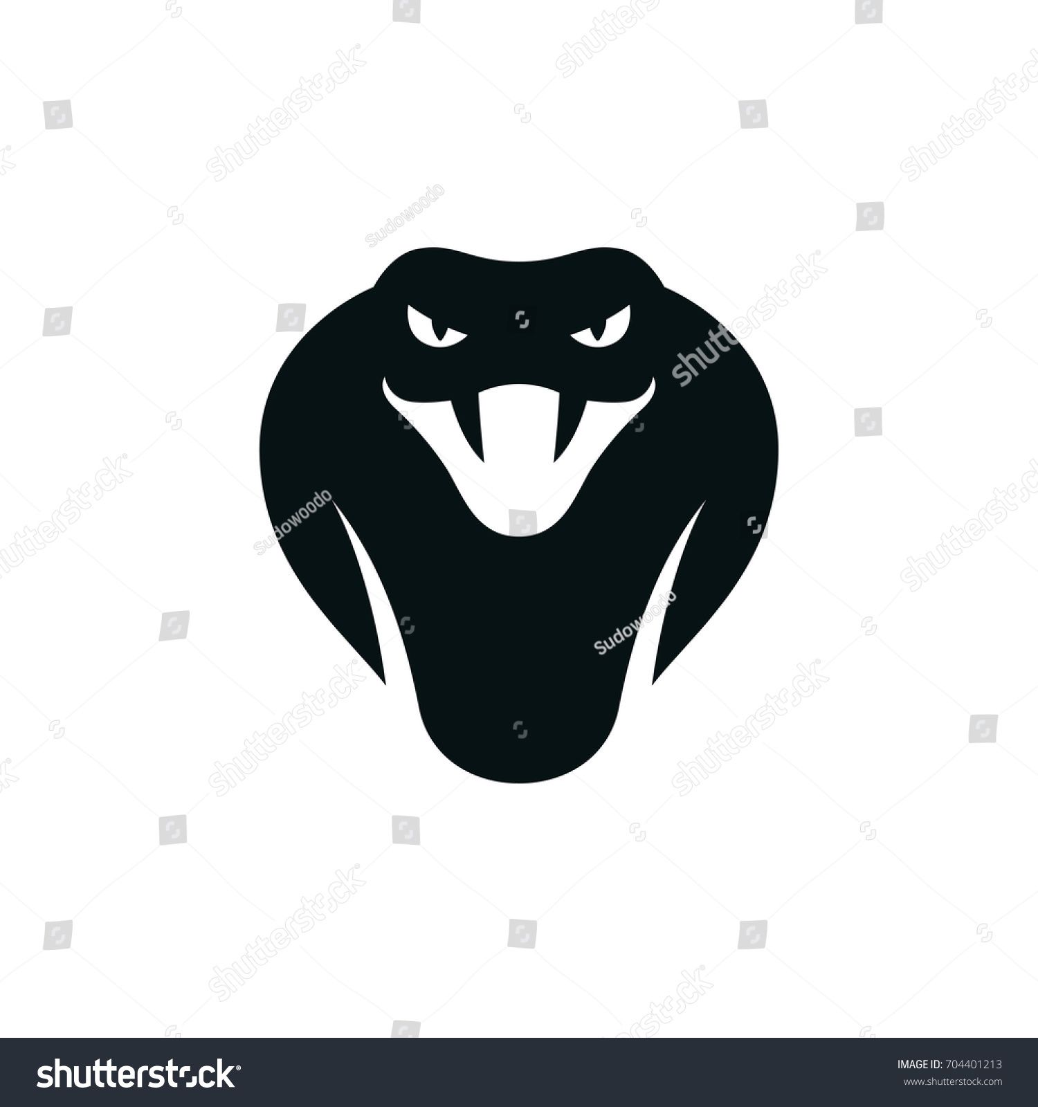1500x1600 Cobra Head Icon Or Logo Stylized Snake Mascot Vector Illustration