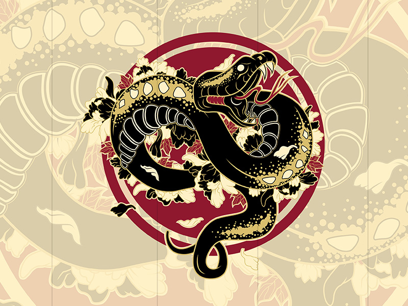 800x600 Vector Snake Illustration
