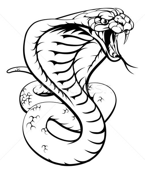 503x600 Cobra Snake Vector Illustration Christos Georghiou