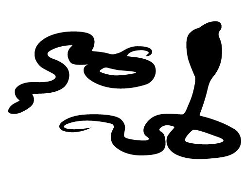 500x350 Snake Silhouette Vector Free Download Snake Silhouette