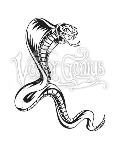 468x580 Cobra Tattoo Snake Clip Art
