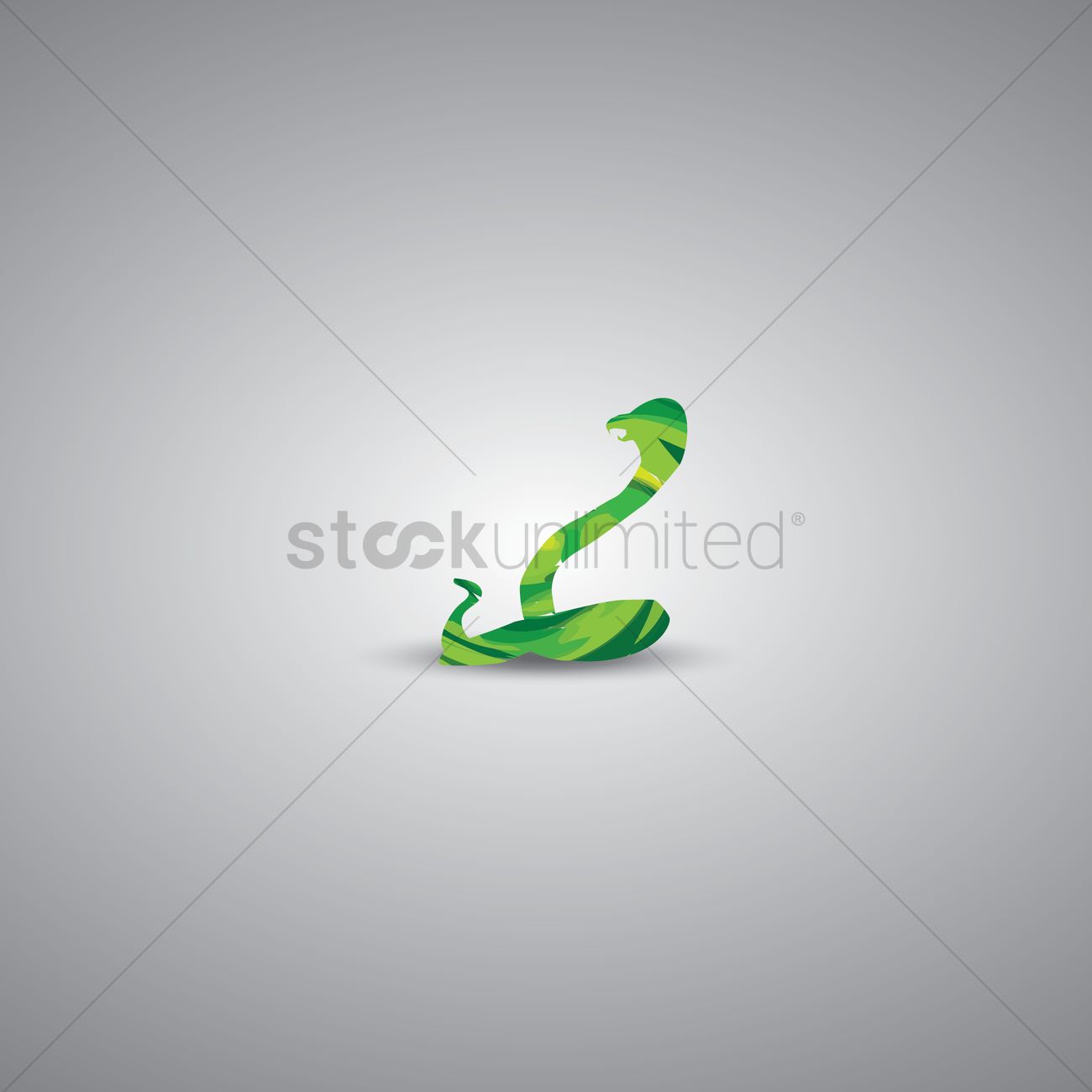 1300x1300 Free Green Snake Vector Image