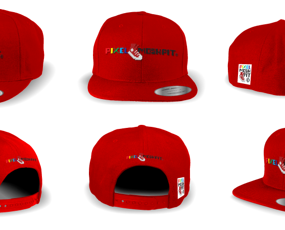 564x455 Snap Back Hat Editable Vector Mockup Kit Pixel Moshpit