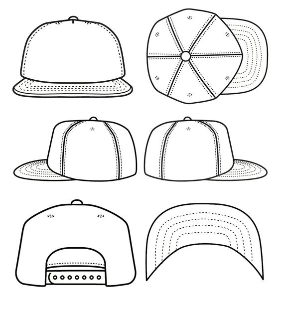 564x620 Snapback Template Hat Templates For Photoshop Images