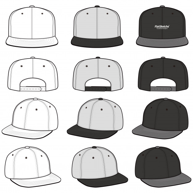 Snapback Hat Vector at Vectorified.com | Collection of Snapback Hat ...