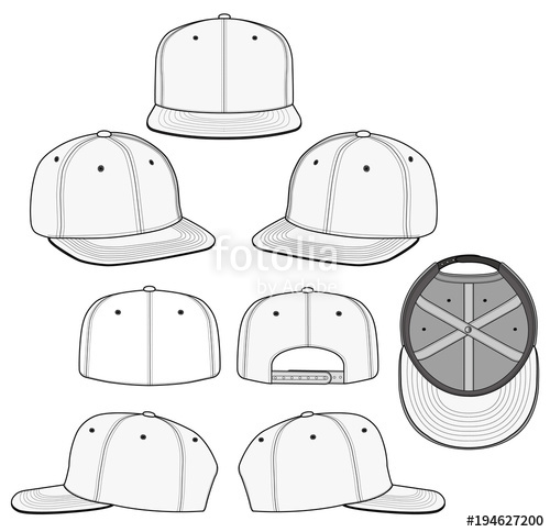 Snapback Vector Illustration Flat Sketches Template Stock 500x484 Snapback Vector Illustration Flat Sketches Template Stock