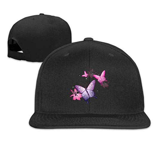 Vector Butterfly Flat Brim Baseball Cap Adjustable Snapback 522x522 Vector Butterfly Flat Brim Baseball Cap Adjustable Snapback
