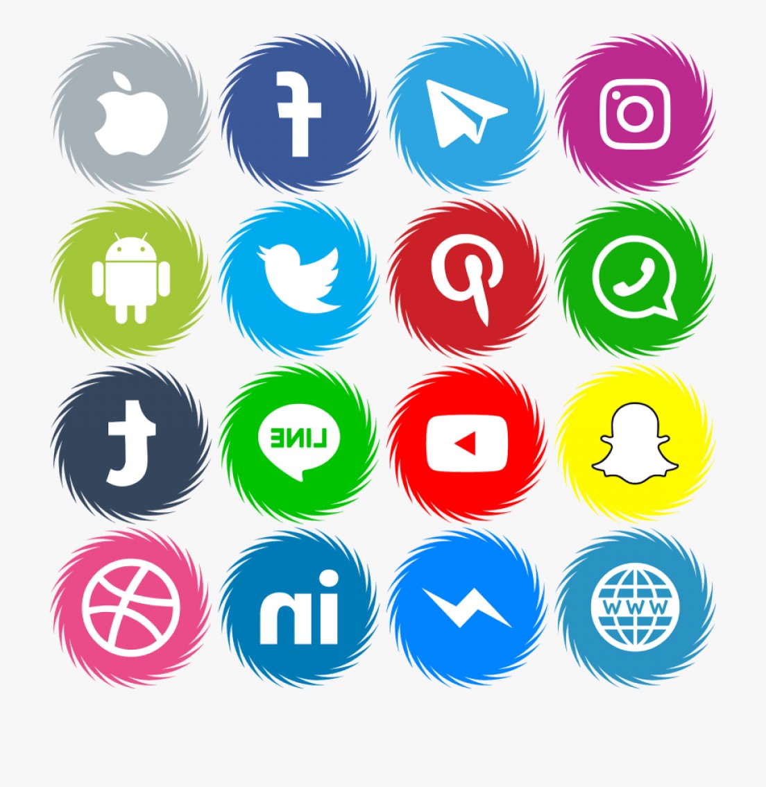 1104x1134 Uqooueradownload Icons Social Media Vector Color Handandbeak