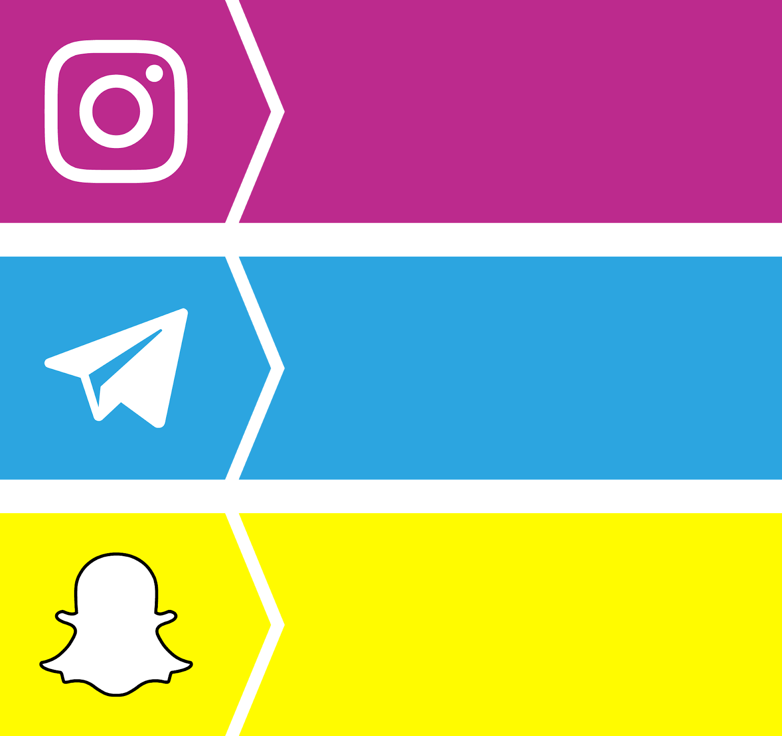 1600x1506 Download Bottons Instagram Snapchat Telegram Vector Color