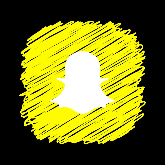 640x640 Snapchat Scribble Square Icon, Snapchat, Snapchat Social Media