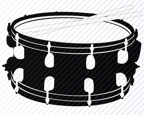 570x456 Snare Drum For Cricut Silhouette Clipart Cutting Etsy