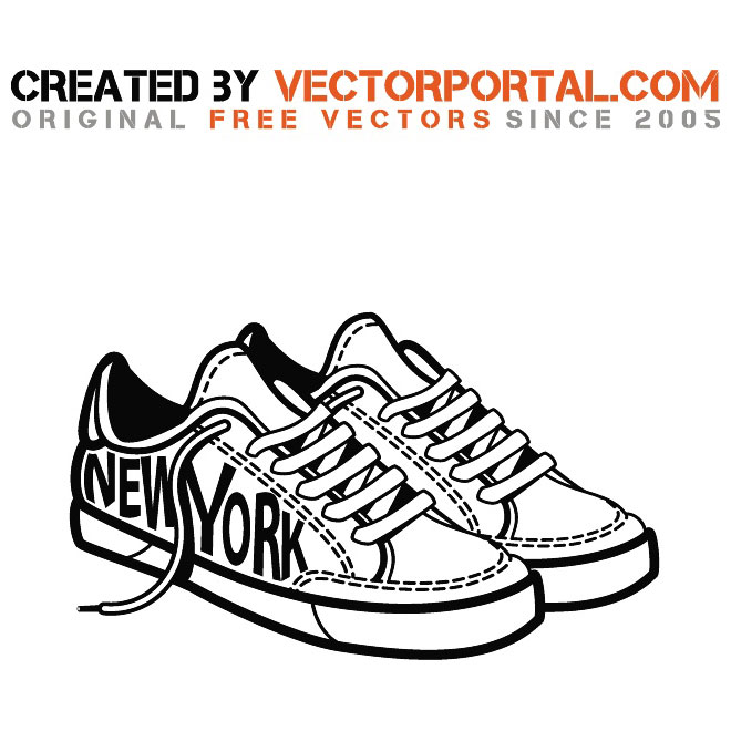 Sneakers Stock Vector Graphics 660x660 Sneakers Stock Vector Graphics