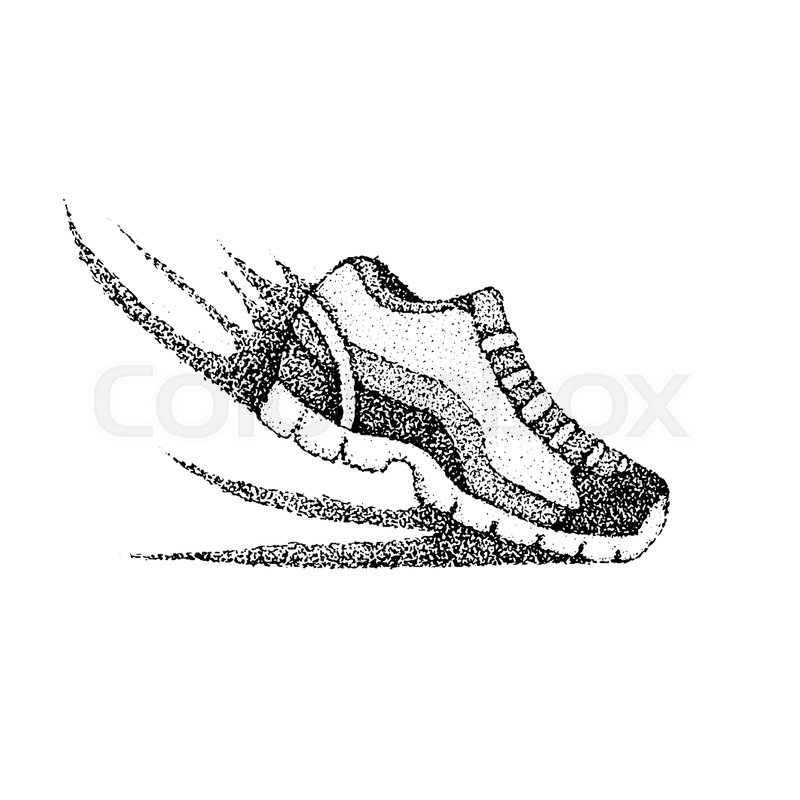 Dotwork Running Sneaker Vector Stock Vector Colourbox 800x800 Dotwork Running Sneaker Vector Stock Vector Colourbox
