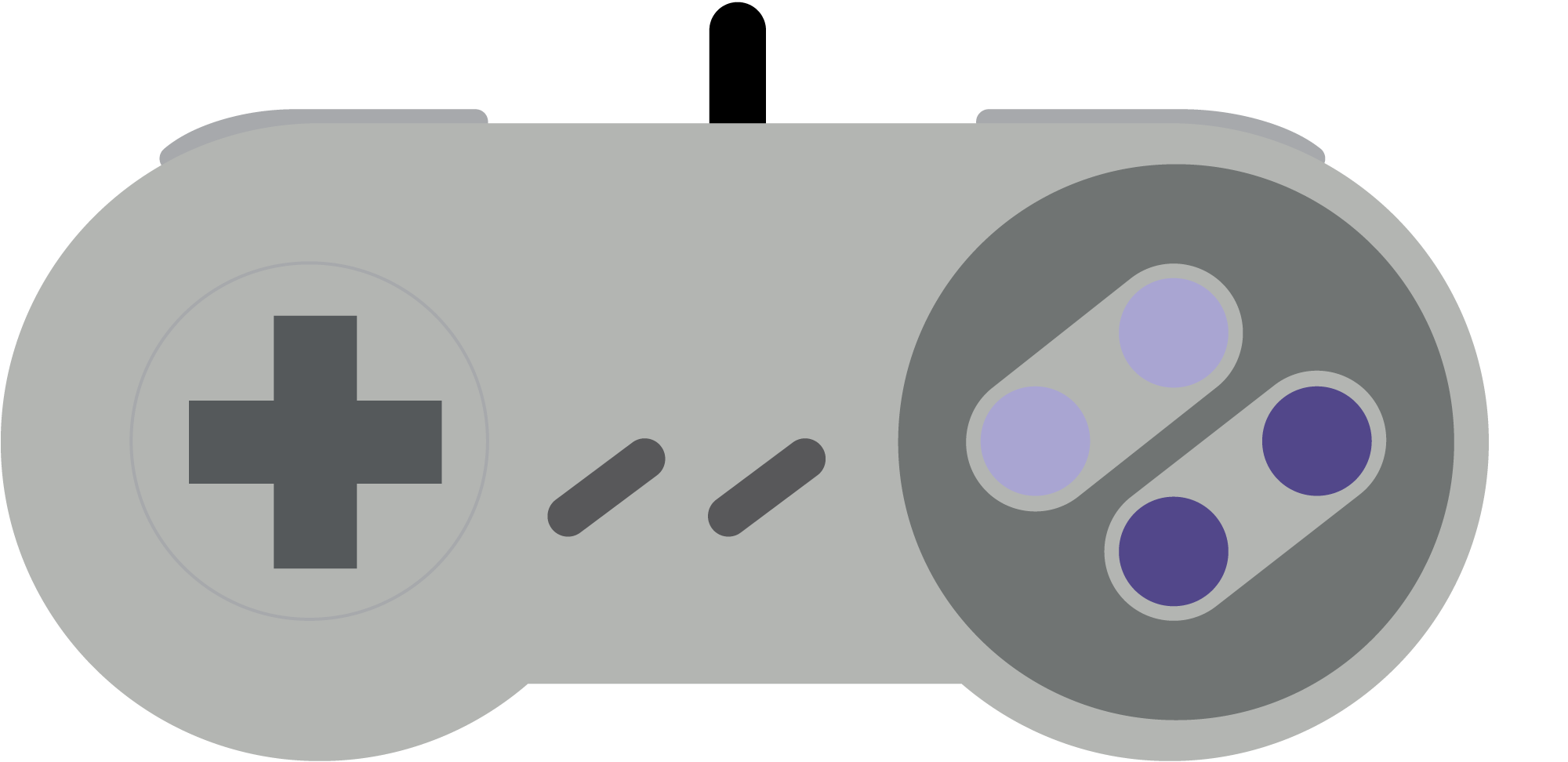 2000x972 Mocked Up The Snes Controller As A Vector Graphic Illustrator