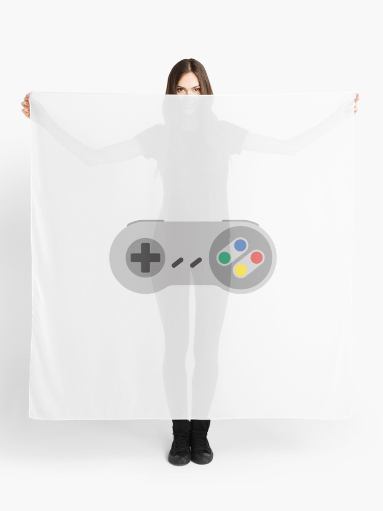 750x1000 Snes Controller Vector Art Scarf