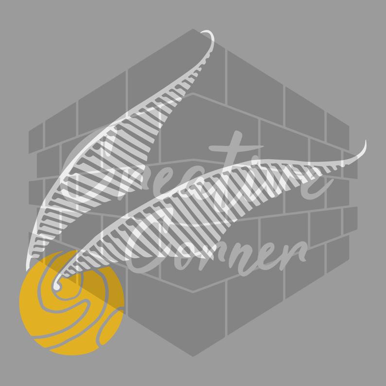 794x794 Golden Snitch Art Vector Zip Etsy