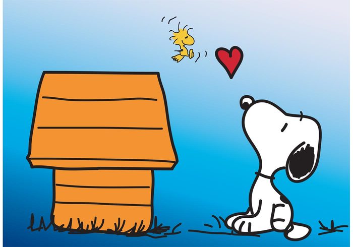 700x490 Snoopy Vector Card