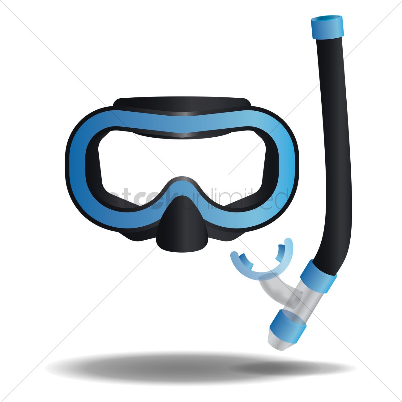 1300x1300 Snorkel Vector Image
