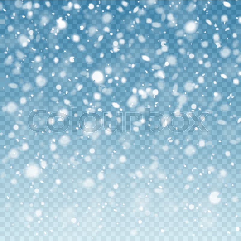 800x800 Realistic Falling Snow Snow Stock Vector Colourbox