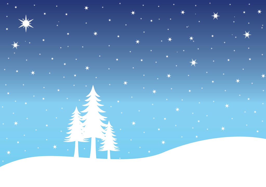 1024x720 Snow Landscape Vector Art Graphics