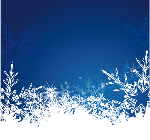 500x466 Elements Of Winter With Snow Backgrounds Vector Free Download