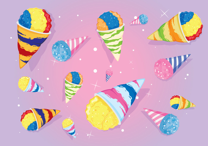 700x490 Rainbow Snow Cone Cup Vectors Free Vectors Ui Download